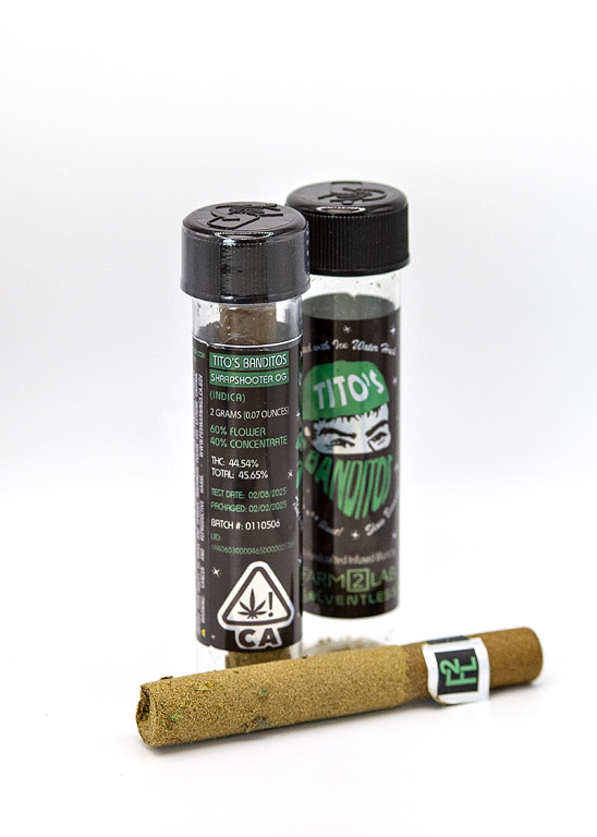 F2L Solventless Tito's Banditos Infused Blunt 2g